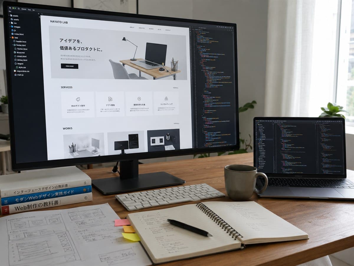 HAYATO LAB OfficeのWeb制作・業務効率化支援イメージ